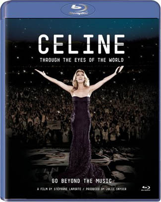 Blu-ray Céline Dion: Through The Eyes Of The World (afbeelding kan afwijken van de daadwerkelijke Blu-ray hoes)