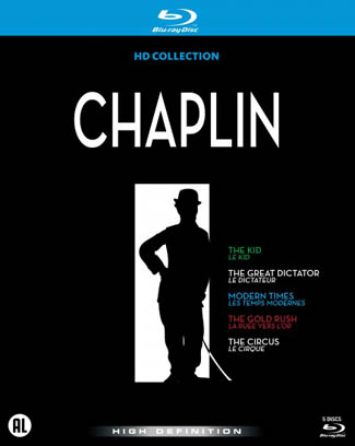 Blu-ray Charlie Chaplin HD Collection - Part 1 (afbeelding kan afwijken van de daadwerkelijke Blu-ray hoes)