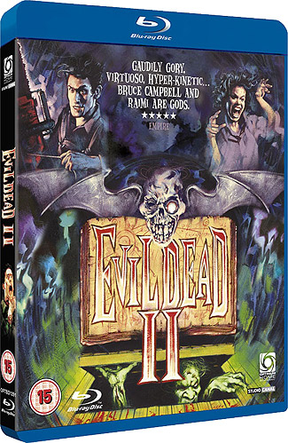 Blu-ray Evil Dead II: Dead by Dawn (afbeelding kan afwijken van de daadwerkelijke Blu-ray hoes)