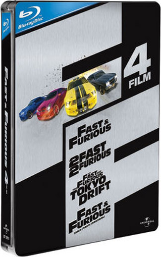 Blu-ray The Fast and the Furious 1-4 box set (afbeelding kan afwijken van de daadwerkelijke Blu-ray hoes)