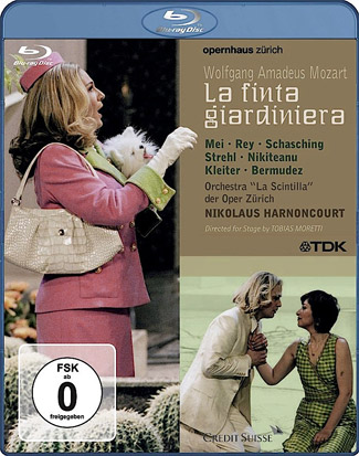 Blu-ray Mozart: La Finta Giardiniera (afbeelding kan afwijken van de daadwerkelijke Blu-ray hoes)